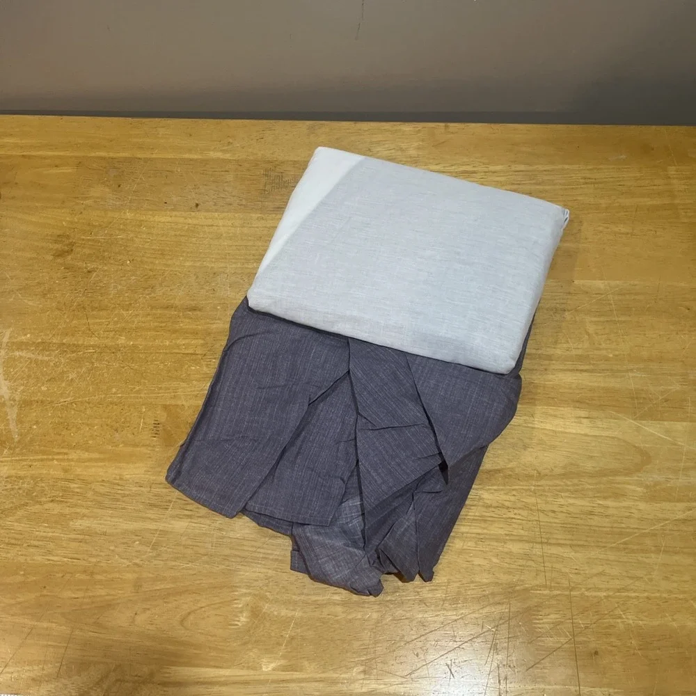 Vtg Arley‎ Corp Home Dark Lavender Purple Full Size Bedskirt Ruffled